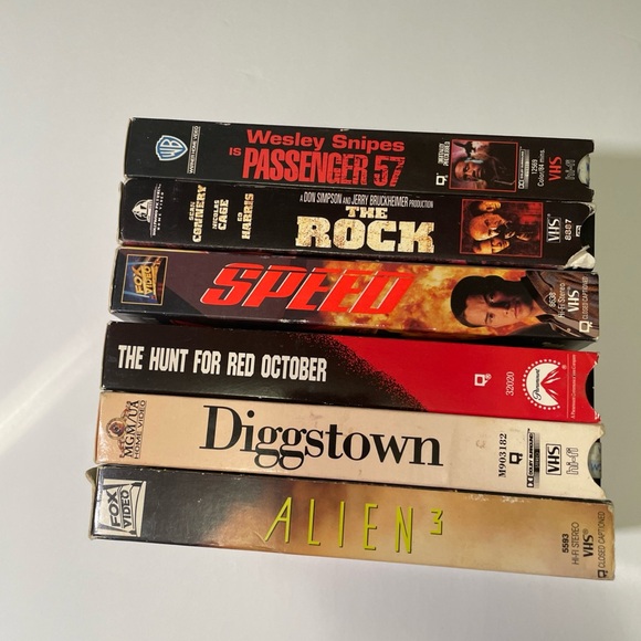 Action movie VHS lot of 6